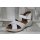 scandi Damen Keil-Sandale weiß mit Klettverschluss