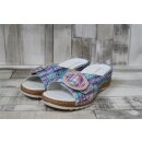 Waldläufer Hanila Damen Pantolette pink-blau...