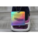 Skechers Damen Schnürschuh dunkelblau, zum Teil durchsichtige Laufsohle