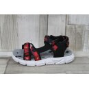 slobby Kinder Klett-Sandale schwarz/rot