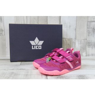 LICO Mädchen Barfuß Kletthalbschuh pink rosa aus Textil