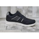 LICO Conner sportlicher Slipper Freizeitschuh dunkelblau grau