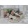 Scandi Damen Sandale beige mit Klettverschluss
