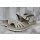 Scandi Damen Sandale beige mit Klettverschluss
