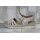 Scandi Damen Sandale beige mit Klettverschluss