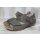 Waldläufer Damen Klettsandale Heliett grau mit geschlossener Ferse und herausnehmbares Fußbett
