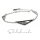 Armband 925/- Sterling Silber rhodiniert modern Dreieck strukturiert 18-20cm
