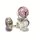 Ohrclips 925/- Silber Glas Cabochon Kirschblüten Zweig rosa 12mm