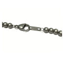 Armband Edelstahl Kugel 5mm matt Klassiker kombinierbar 19 cm