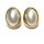 Ohrring 333/- Gold Gelbgold MabePerle oval Perle Ohrstecker Handarbeit Unikatschmuck