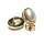 Ohrring 333/- Gold Gelbgold MabePerle oval Perle Ohrstecker Handarbeit Unikatschmuck