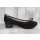 Caprice Damen Pumps schwarz mit Kroko Optik und kleiner Zierschleife, 3 cm Absatz