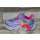 Skechers Mädchen Blinklicht Kletthalbschuh hellblau-bunt mit Glitter und Einhorn auf der Laufsohle