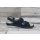 Fischer Damen Klett-Sandale jeansblau mit Silber abgesetzt, herausnehmbare Innensohle