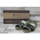 Helmut Trunte Damen-Pantolette zehen offen 4cm olive