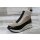 Remonte Damen Kurzstiefelette beige-schwarz mit Reißverschluss vorne
