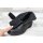 Gemini Damen Kurzstiefelette schwarz mit Klettverschluss und Blattapplikation
