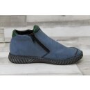 Rieker Damen Knöchelschuh jeansblau mit bunten Ösen
