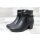 Jana Damen Kurzstiefelette schwarz mit Fesselbändchen und kleiner Zierschnalle , 4 cm Absatzhöhe