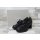 Jana Damen Hochfront-Pumps schwarz mit grober Zierkette und 6,5 cm Blockabsatz