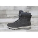 Remonte TEX Damen Schnürstiefelette grau mit seitlichem Reißverschluss