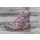 slobby gefütterte Mädchen Stiefelette rosa-bunt mit Schriftzug, Schnürung und Reißverschluss