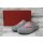 Rhön-Rennsteig Damen Pantoffel grau mit rosa Herz, herausnehmbare Innensohle