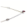 Solitär Anhänger 585/- Weißgold Rubin rund facettiert + Brillanten 0,13ct G/si Kettenanhänger inklusive Kette 42 / 45 cm