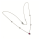 Solitär Anhänger 585/- Weißgold Rubin rund facettiert + Brillanten 0,13ct G/si Kettenanhänger inklusive Kette 42 / 45 cm
