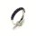 Bandring 925/- Silber rhodiniert Zirkonia lila Silberring Ring #52