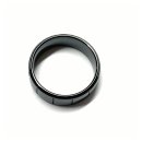 Keramik Ring halbrund schwarz 8 mm Bandring Ehering Trauring #64