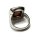 Ring 925 Silber rhodiniert Zirkonia braun weiß edel elegant glitzern #54