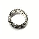 Ring 925 Silber geschwärzt Ornament Bandring Silberring #54