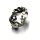 Ring 925 Silber geschwärzt Ornament Bandring Silberring #54