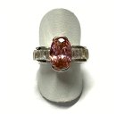 Ring 925 Silber Zirkonia rosa oval Solitärring Verlobung #54