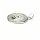 Sternzeichen Kettenanhänger 925 Silber rhodiniert teilweise matt - Jungfrau - Platte rundlich Tierkreiszeichen