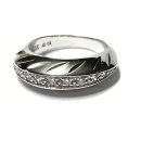 Ring 925 Silber rhodiniert Zirkonia glänzend edel...