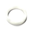 Keramik Ring weiß 5mm gewellt Bandring Ehering Vorsteckring #58