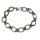 Armband 925/- Silber rhodiniert Fantasiemuster  beweglich Rundanker 19cm