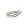 Anhänger 925 Silber rhodiniert oval gemustert Zirkonia Kettenanhänger Kettengleiter
