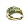 Ring 375/- Gelbgold Smaragd (1,54ct) + Diamanten (0,18ct) Schmuckring #63
