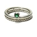 Ring 925/- Silber Zirkonia grün Schmuckring...