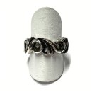Ring 925 Silber geschwärzt Ornament Bandring Silberring #59