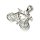 Anhänger 925 Silber Fahrrad Hobby Kettenanhänger sport