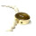 Perlmutt Collier 333/- Gold Rutilquarz Mittelteil Handarbeit Unikat geknotet 48cm