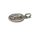 Sternzeichen Kettenanhänger 925/- Sterling Silber rhodiniert Zirkonia - JUNGFRAU -