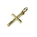 GoldAnhänger 333 Gold  teilweise matt - Kreuz - zart fein klein Kreuzanhänger