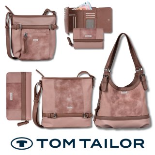 sportliche Tom Tailor Damentasche + passende Geldbörse rosa