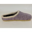 Trunte warmer Damen Clog flieder mit Fußbett