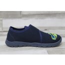 RICHTER Jungs Klett Hausschuh mit flexibler Sohle blau mit Auto